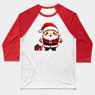 Happy Kawaii Santa Claus 03 Baseball T-Shirt